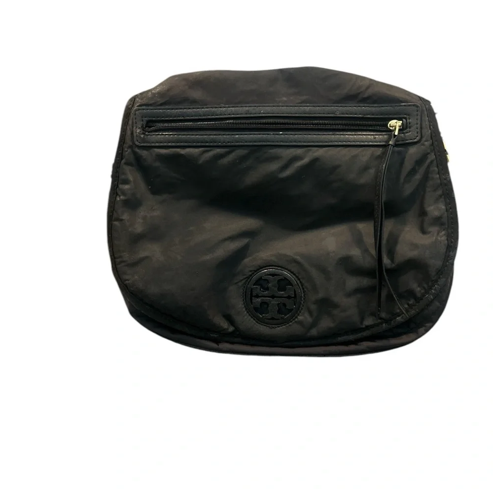Tory Burch Nylon Messenger Crossbody Satchel Bag with Strap